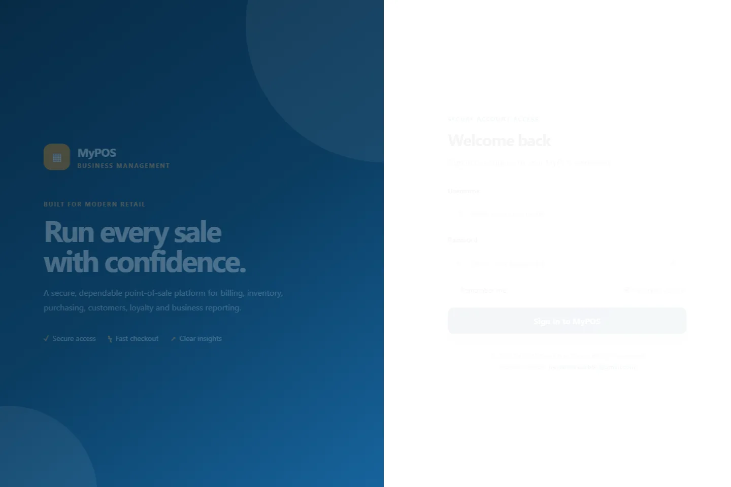 MyPOS public website preview
